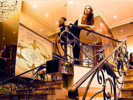 Кованные ограждения лестницы