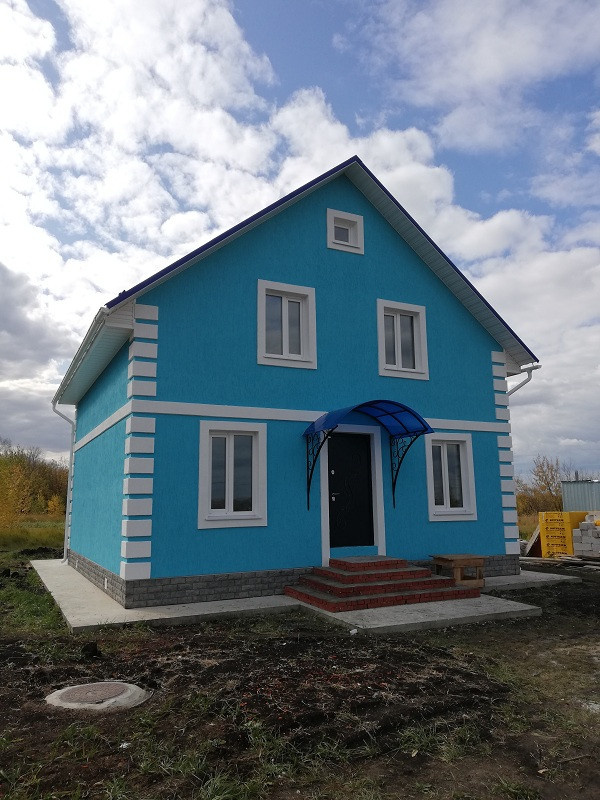 Дом по типовому проекту площадью 107 кв.м.