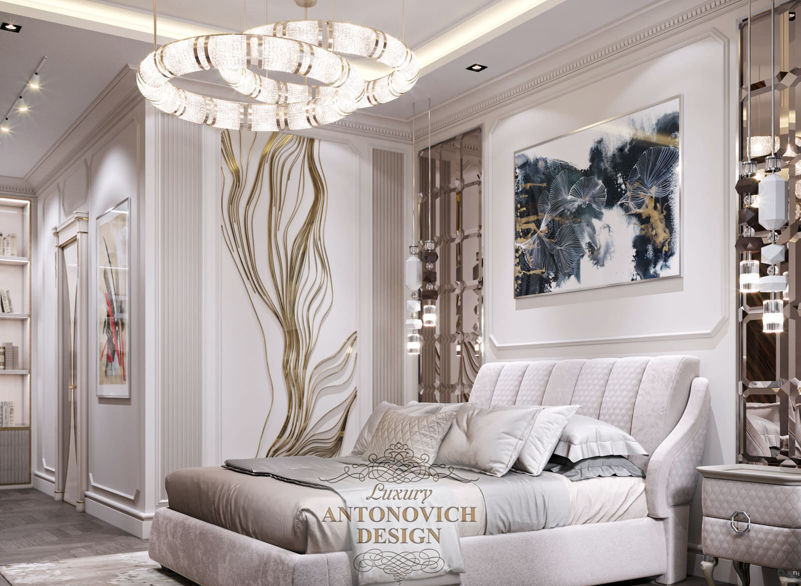 Дизайнерский проект спальни от студии Luxury Antonovich Design