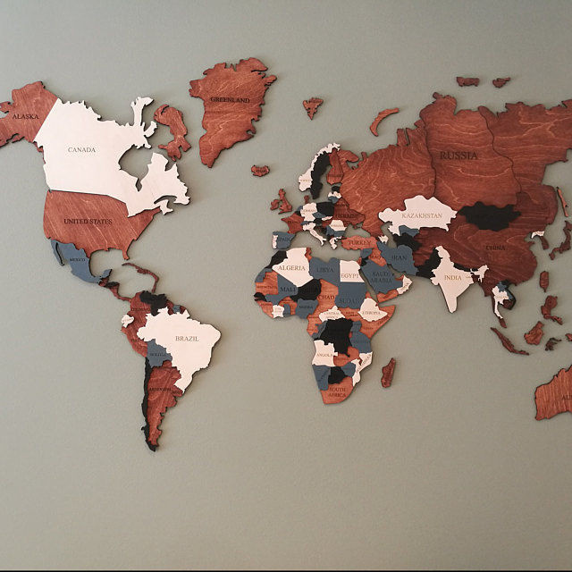 Многоуровневые карты мира