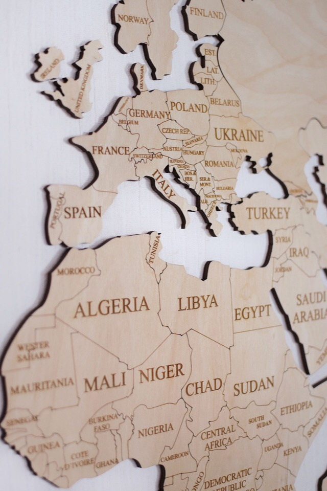 Одноуровневые карты мира