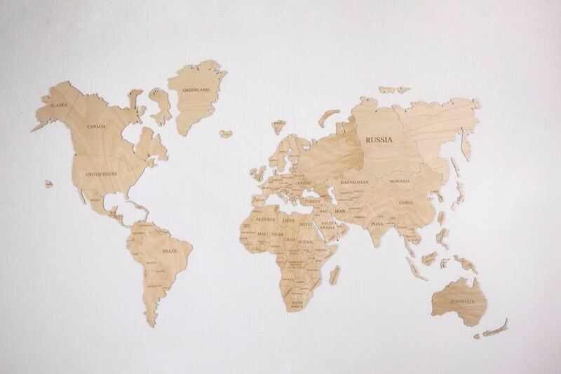 Одноуровневые карты мира