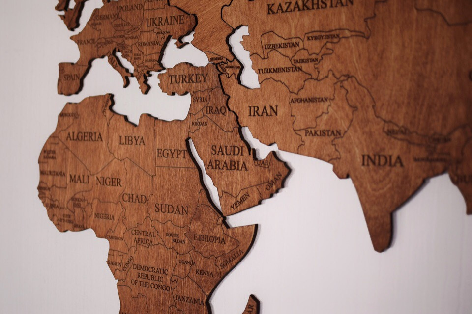 Одноуровневые карты мира