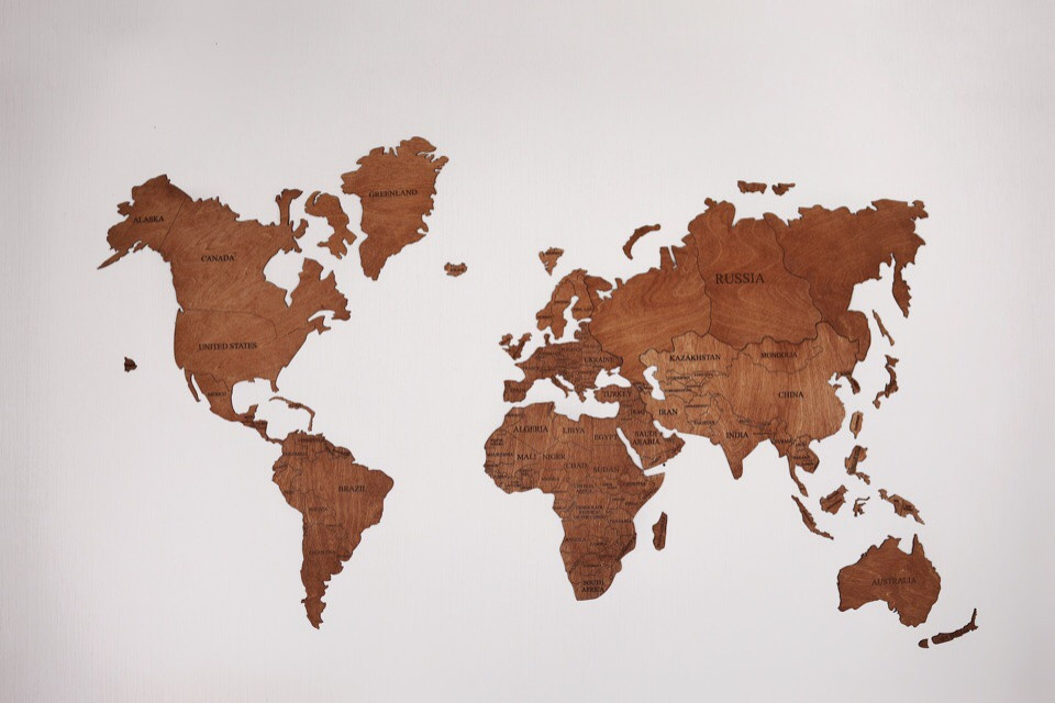 Одноуровневые карты мира