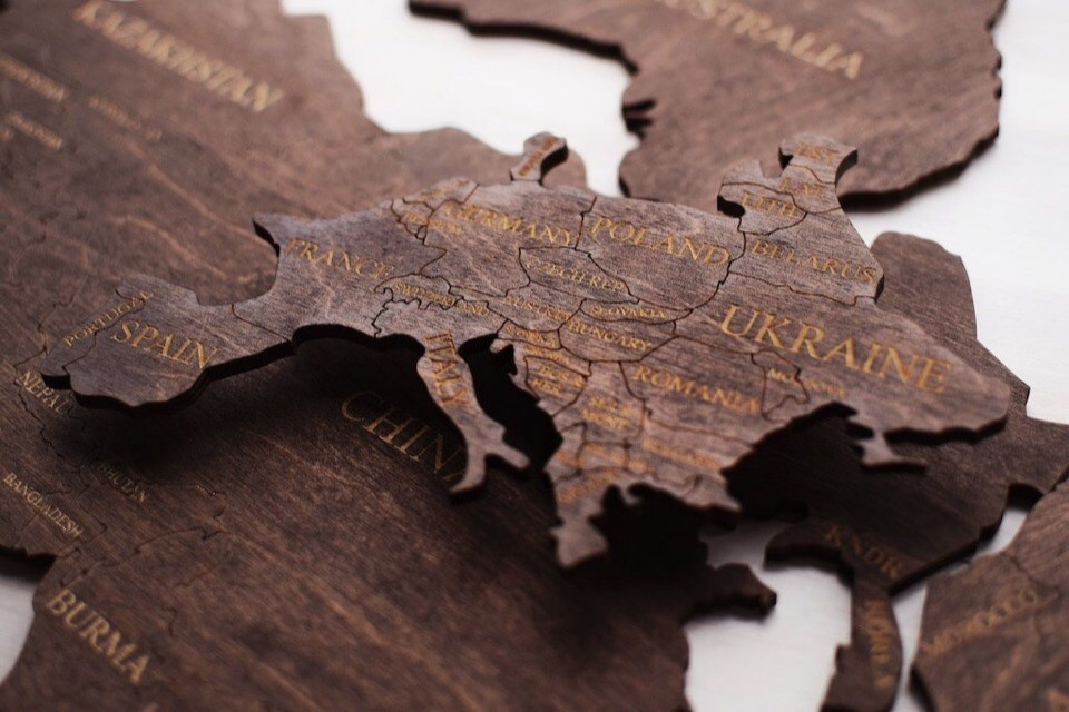 Одноуровневые карты мира