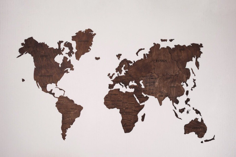 Одноуровневые карты мира