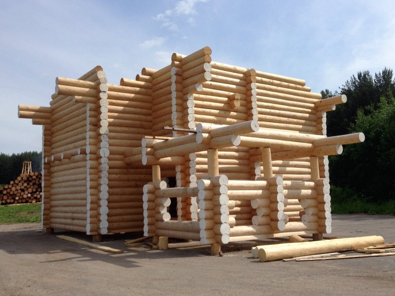 Строительство частных домов из дерева.