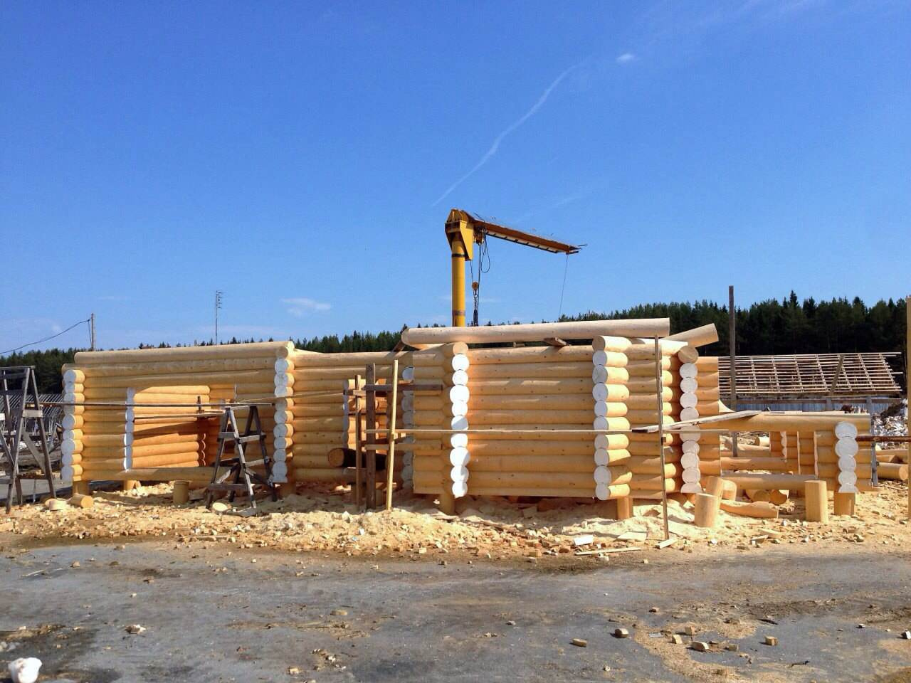 Строительство частных домов из дерева.