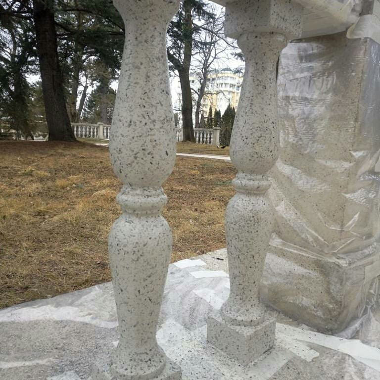 Использование краски "Жидкий гранит"