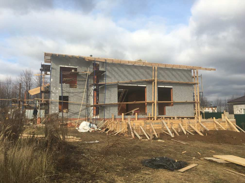 Обложка проекта: Строительство дома. Рассвет 2019 год.