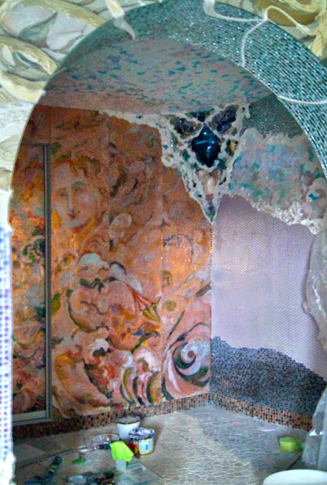 Зеркала витражные,фьюзинговые,эгламизе.