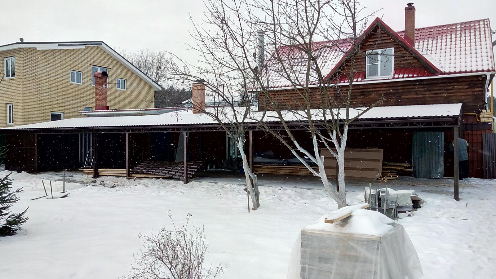 навес для автомобилей