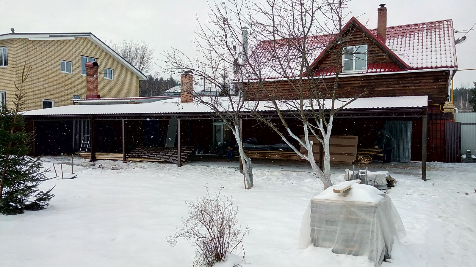 навес для автомобилей