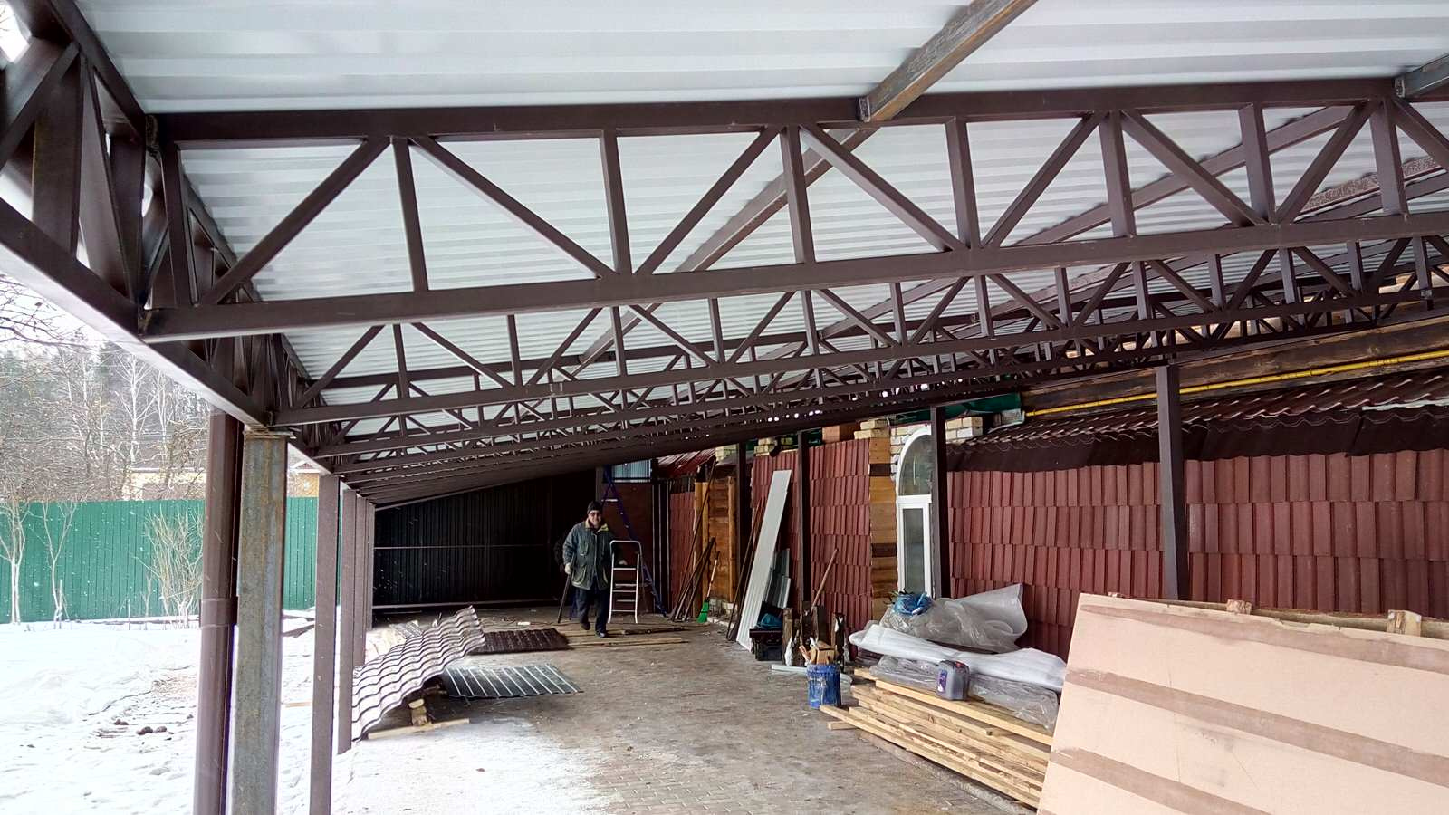 навес для автомобилей