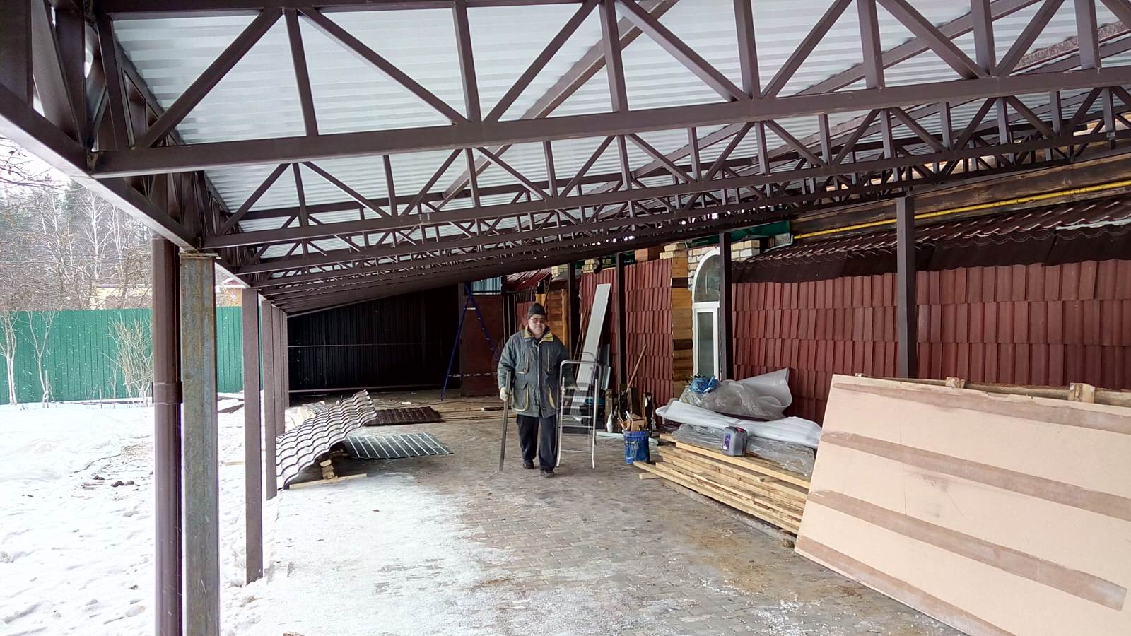 навес для автомобилей