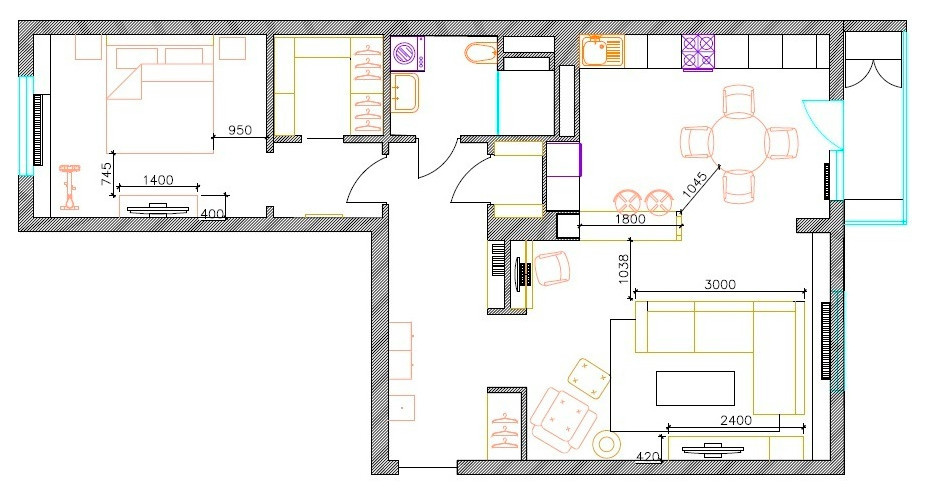 Квартира для пары в ЖК GreenЛандия .