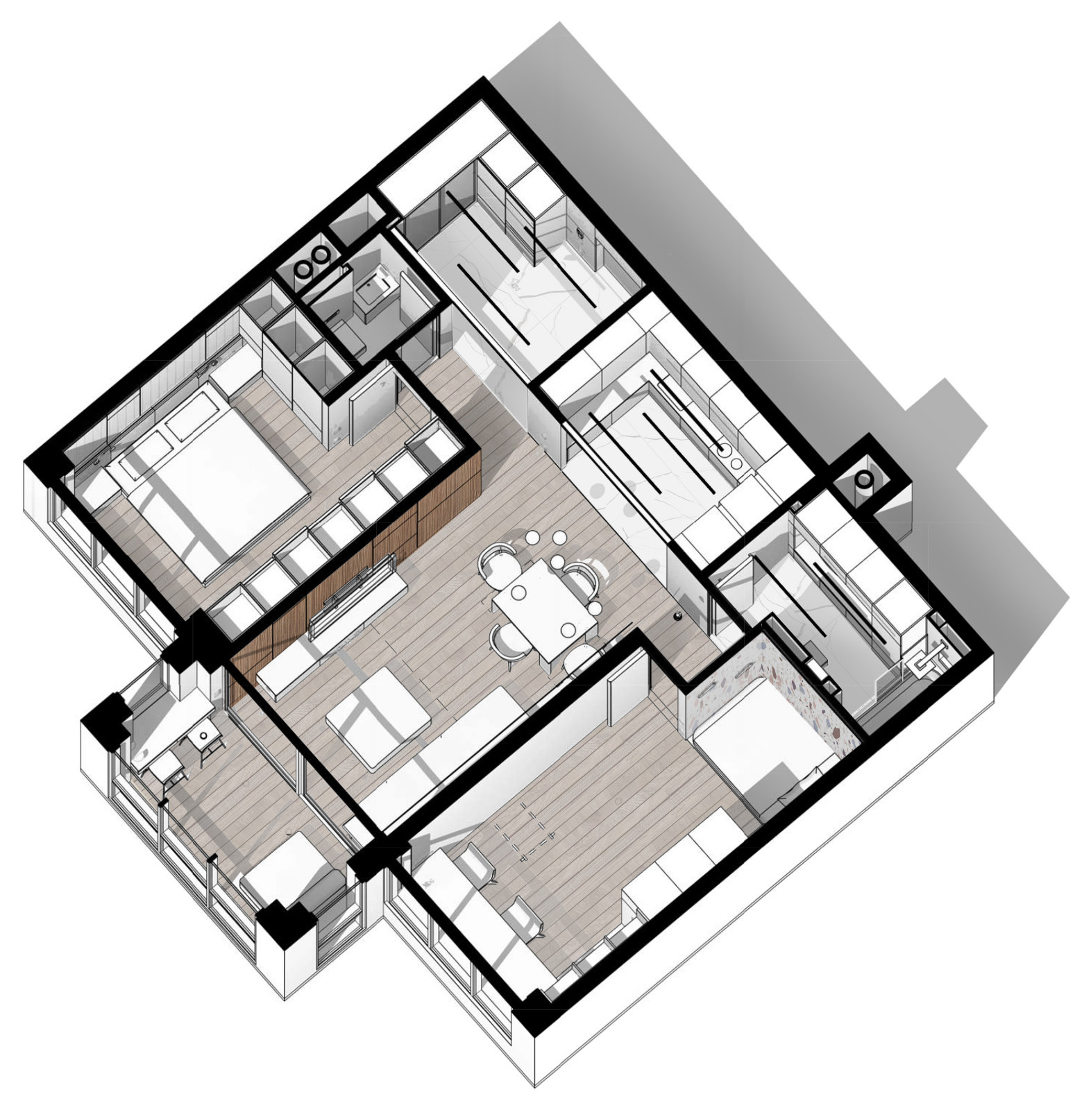 КОНТРАСТЫ В ЖК СЕРЕБРЯНЫЙ БОР