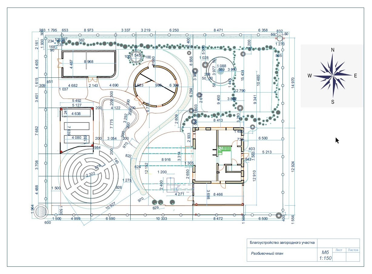Дом с участком , дипломная работа.