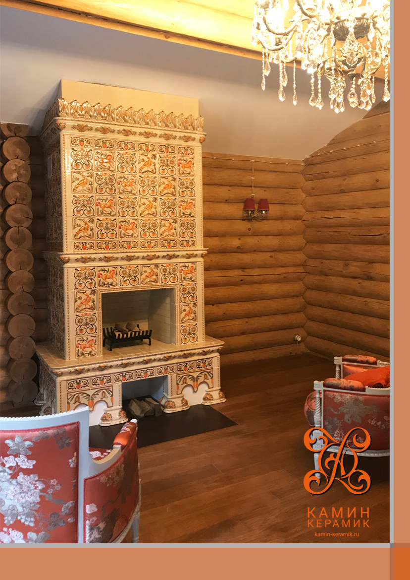 Камин изразцовый "Новая Рига"