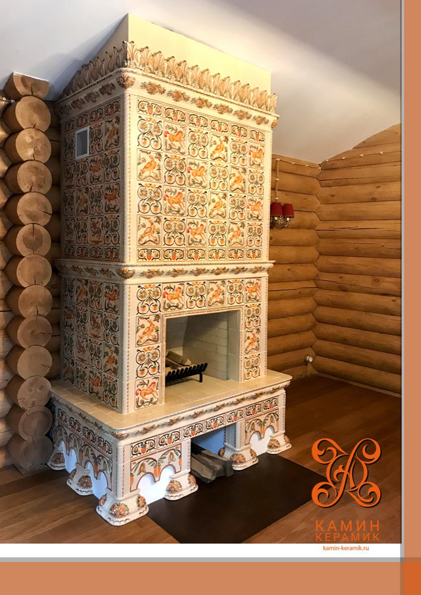 Обложка проекта: Камин изразцовый "Новая Рига"