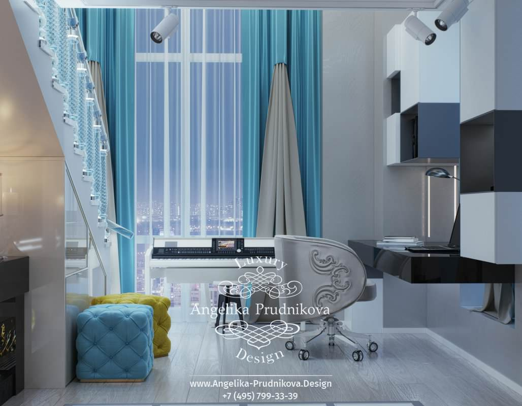 Дизайн-проект интерьера детской спальни в ЖК Art Residence