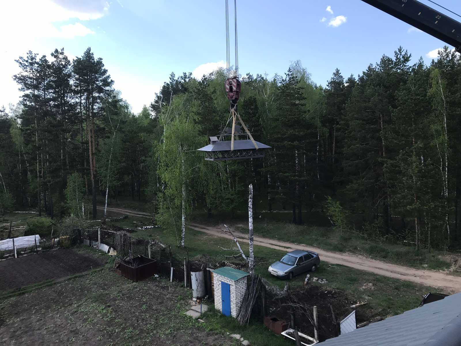 Монтаж колпака на вентиляцию