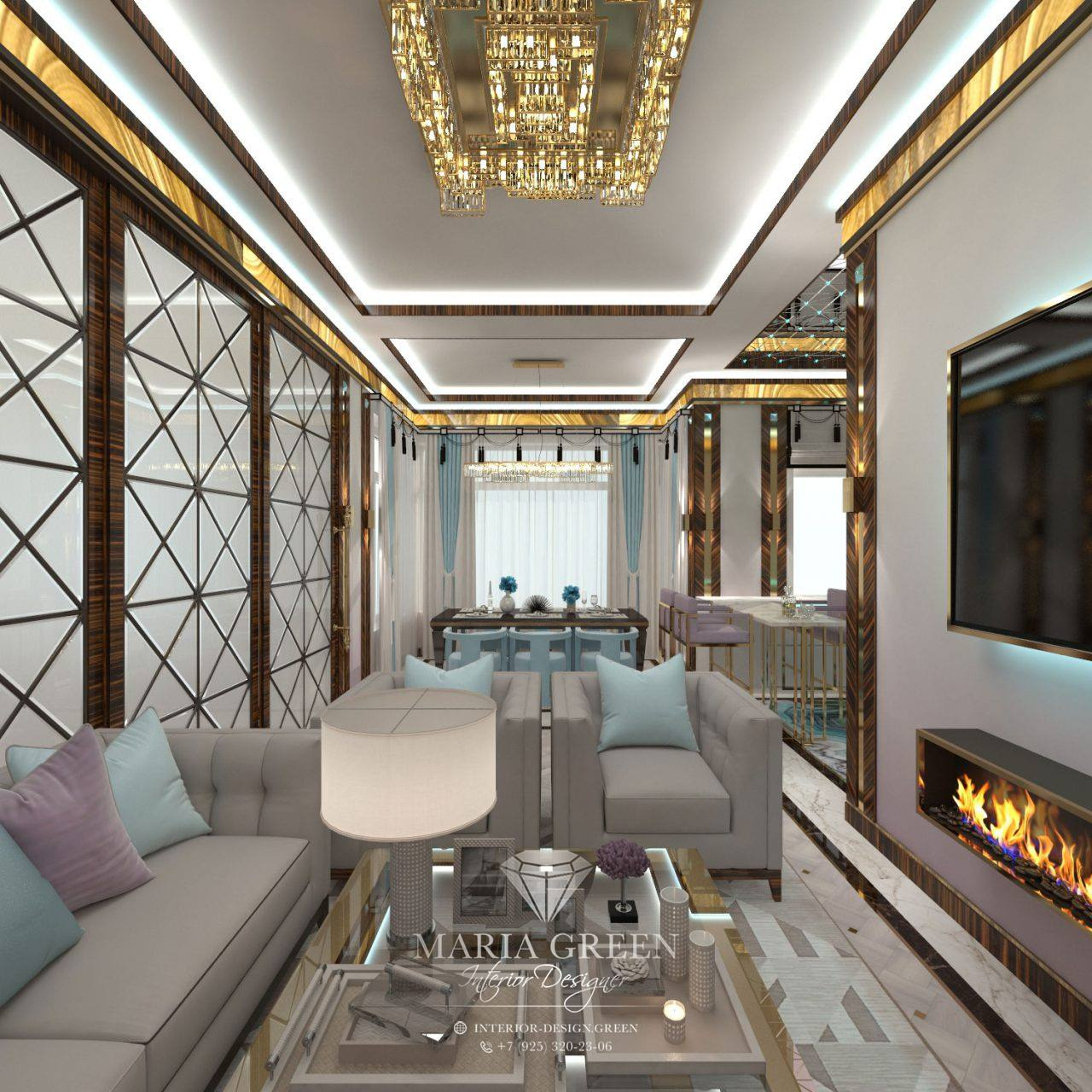 A luxurious, Art Deco-style house in the CV “Azarovo”