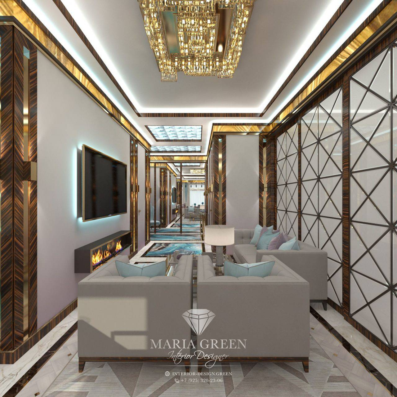 A luxurious, Art Deco-style house in the CV “Azarovo”
