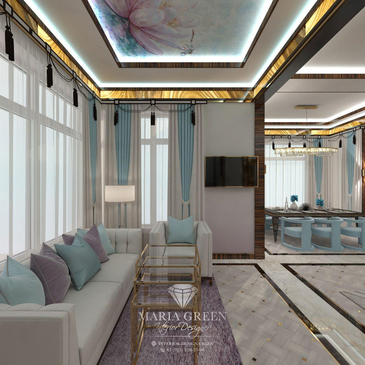 A luxurious, Art Deco-style house in the CV “Azarovo”
