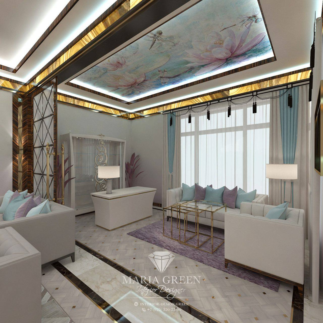 A luxurious, Art Deco-style house in the CV “Azarovo”