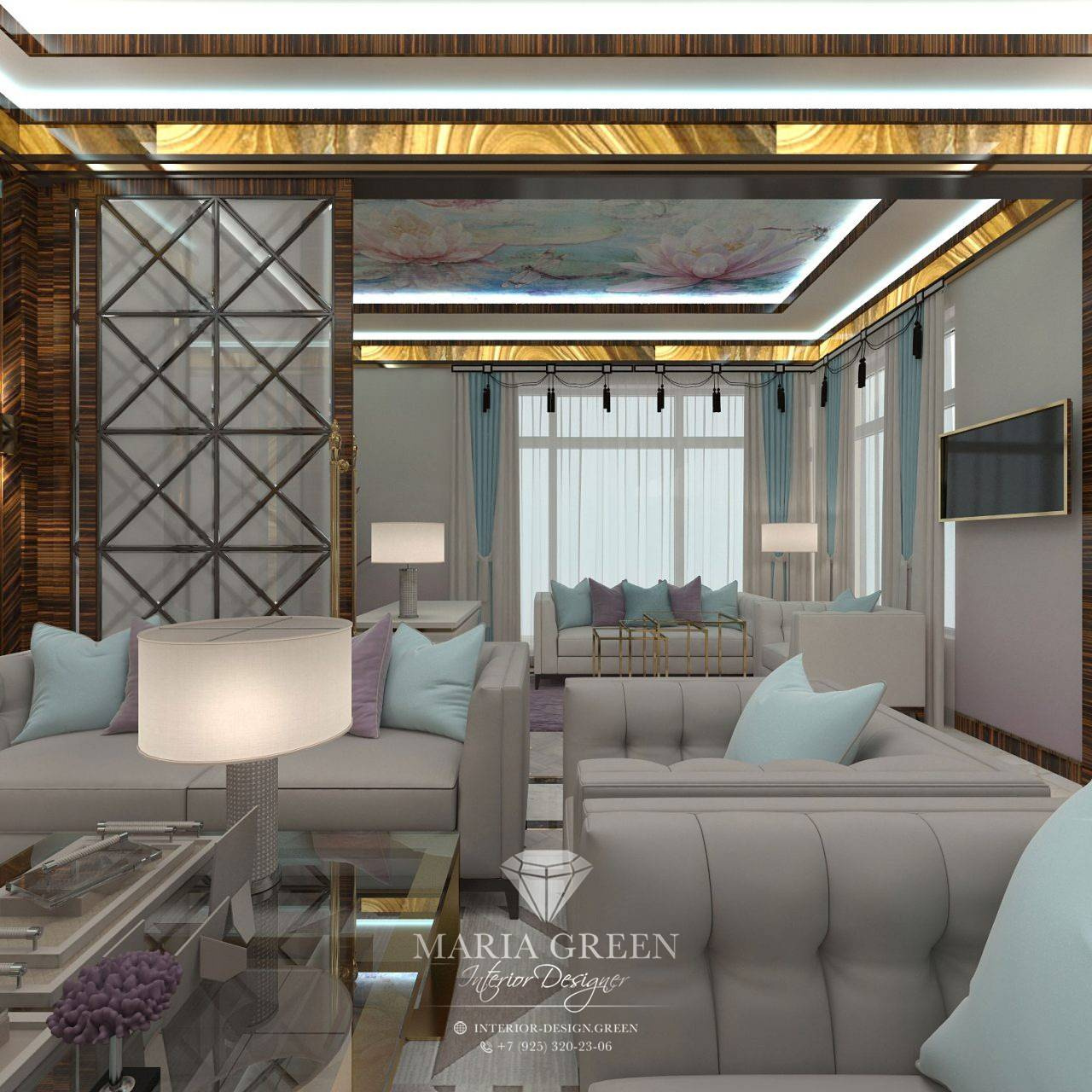 A luxurious, Art Deco-style house in the CV “Azarovo”