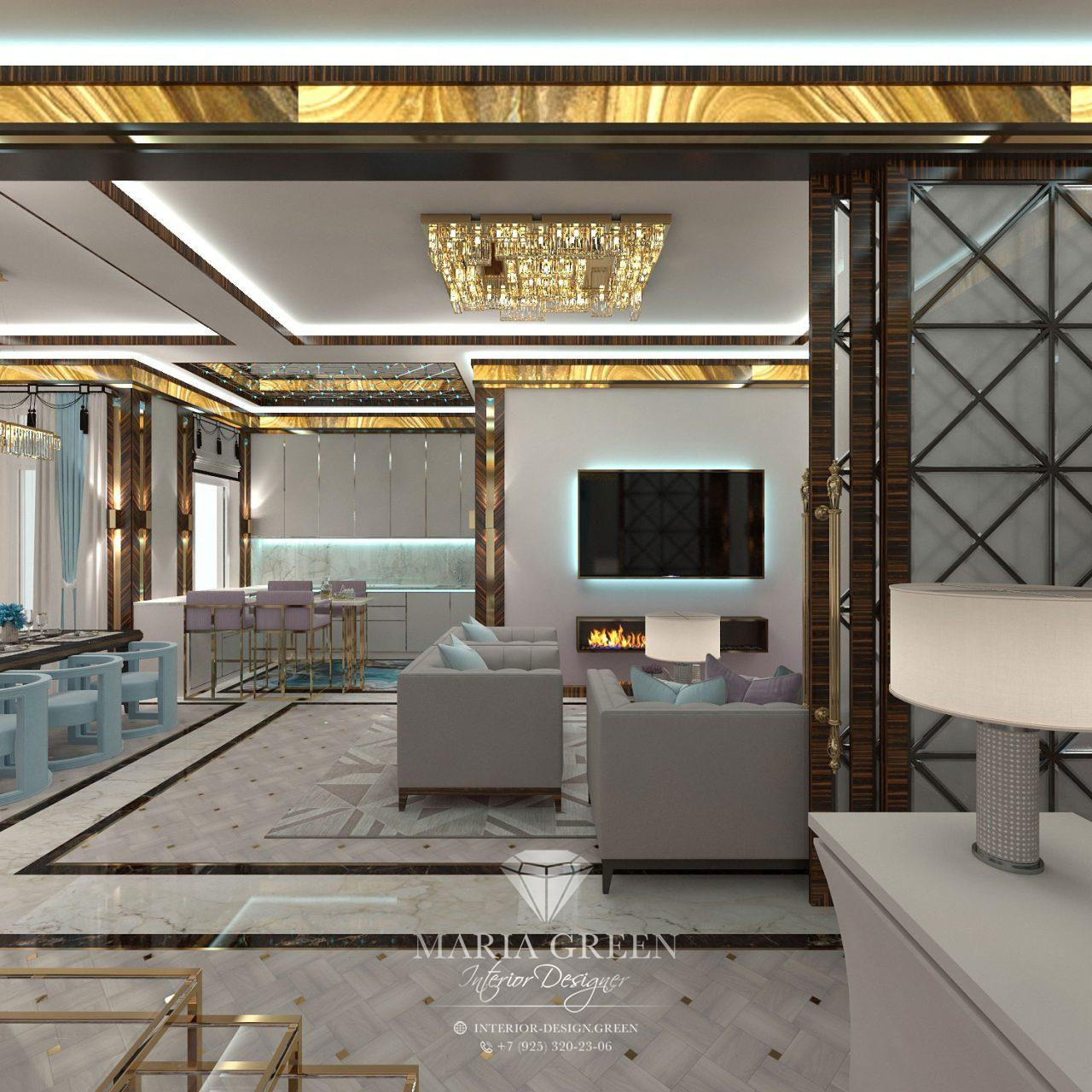 A luxurious, Art Deco-style house in the CV “Azarovo”