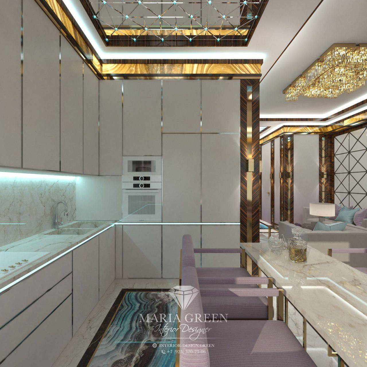 A luxurious, Art Deco-style house in the CV “Azarovo”