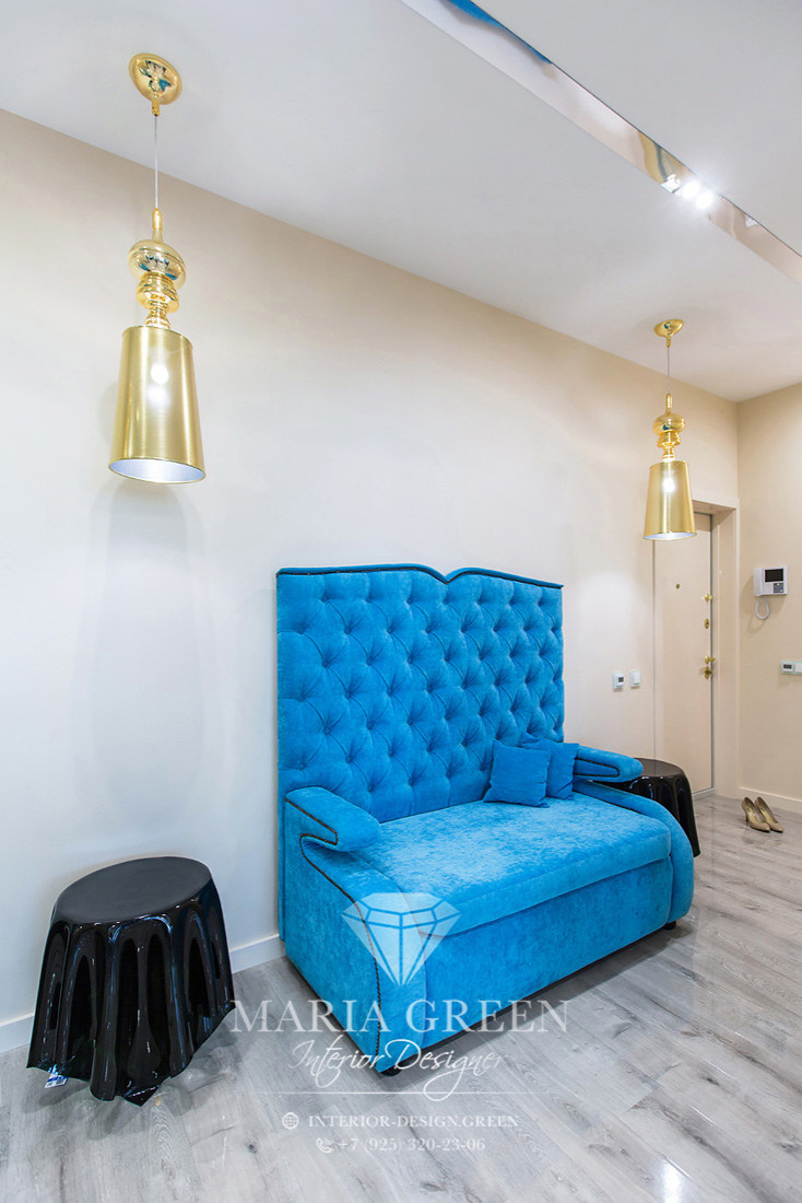 Art deco and modern in a design of the apartment