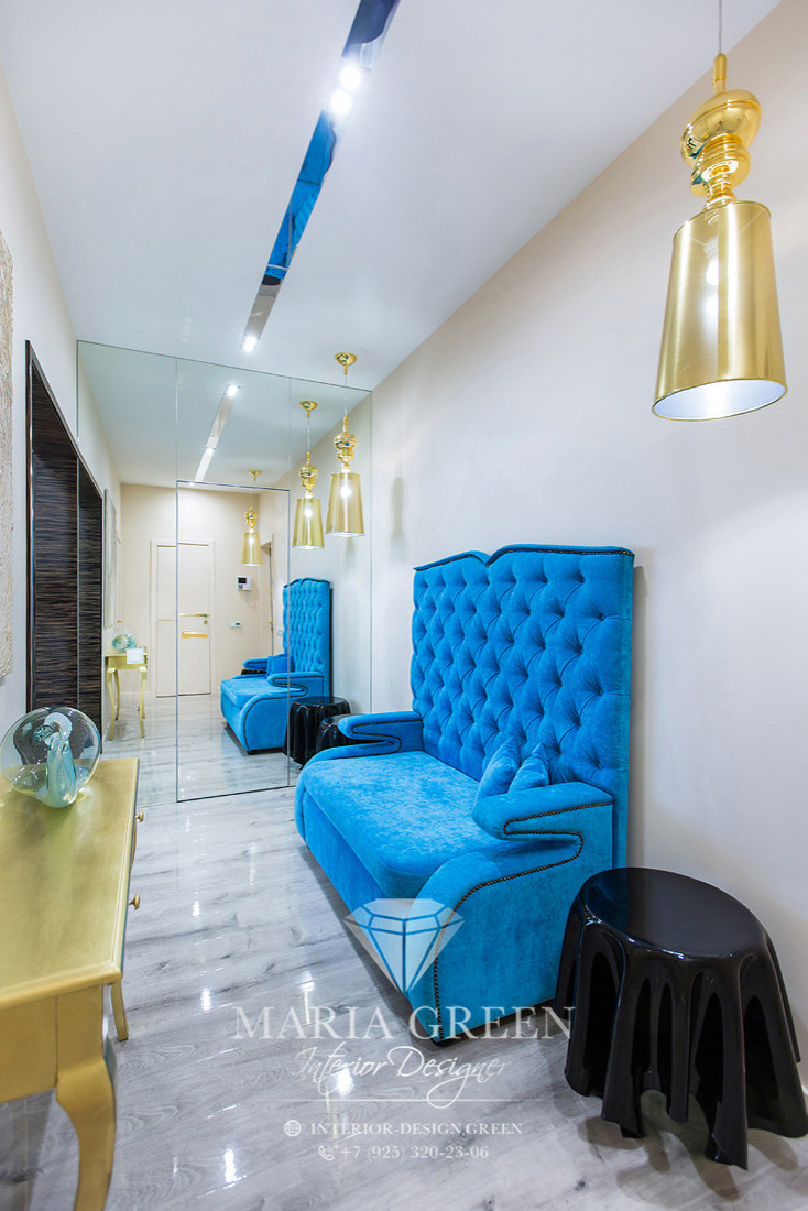 Art deco and modern in a design of the apartment