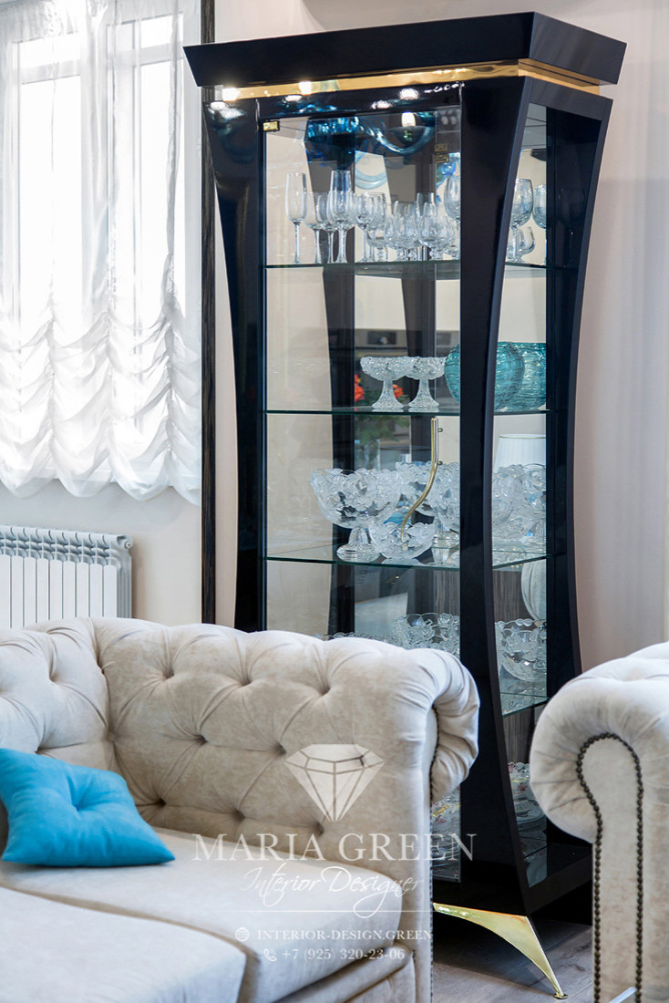 Art deco and modern in a design of the apartment