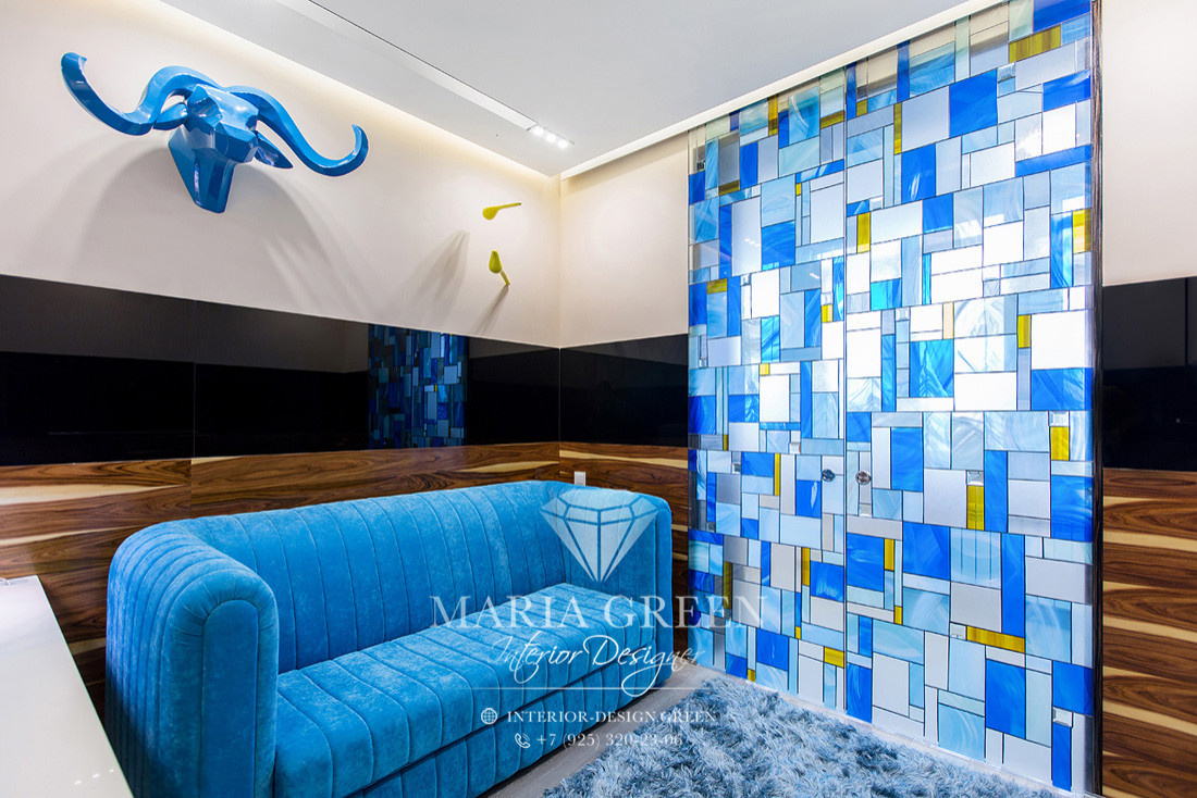 Art deco and modern in a design of the apartment