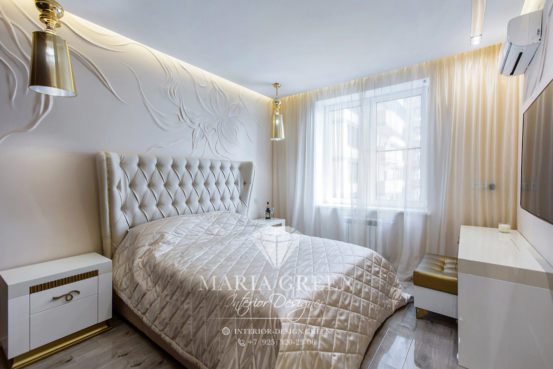 Art deco and modern in a design of the apartment