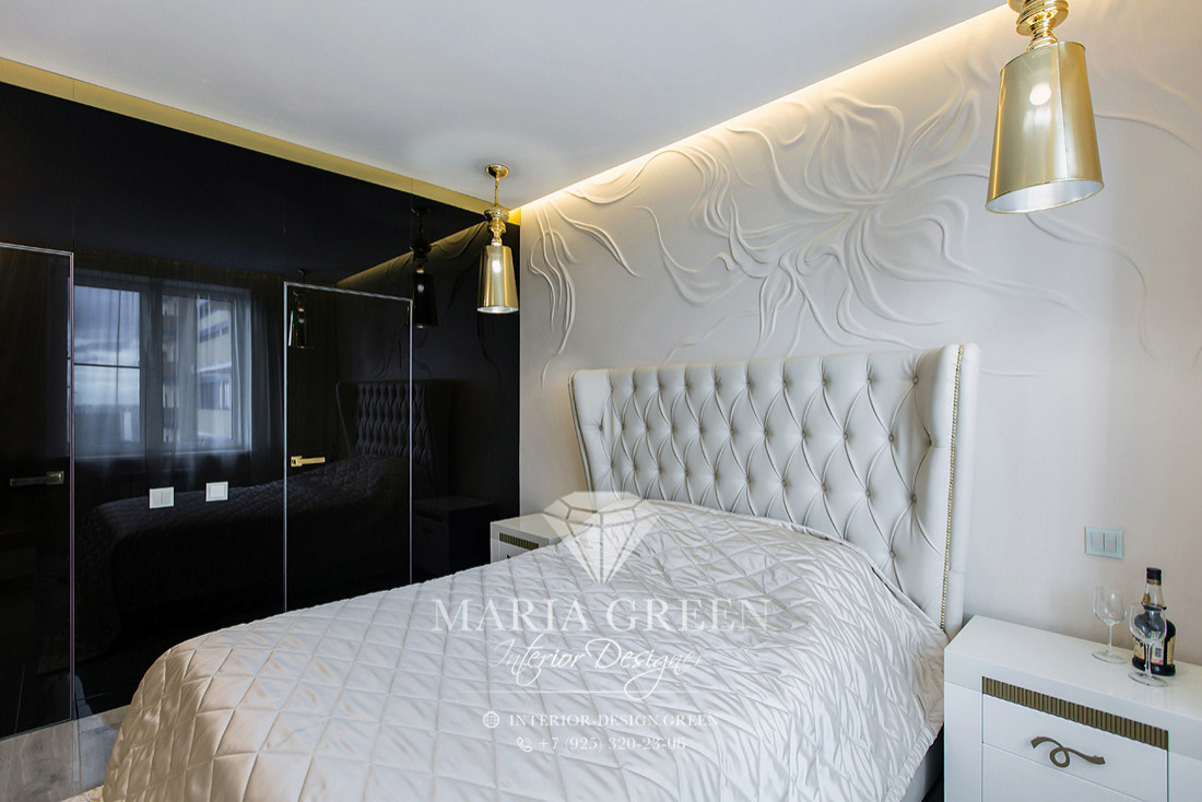 Art deco and modern in a design of the apartment