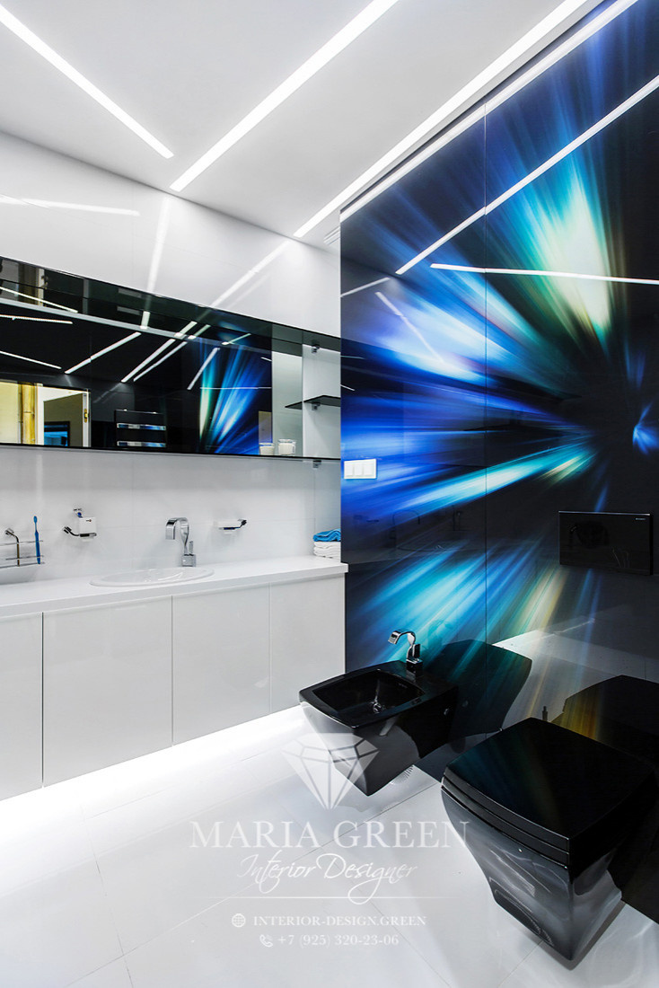 Art deco and modern in a design of the apartment