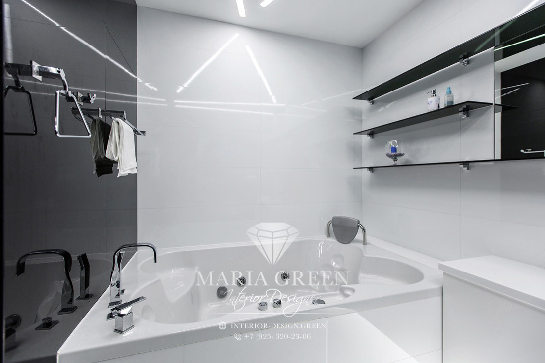 Art deco and modern in a design of the apartment