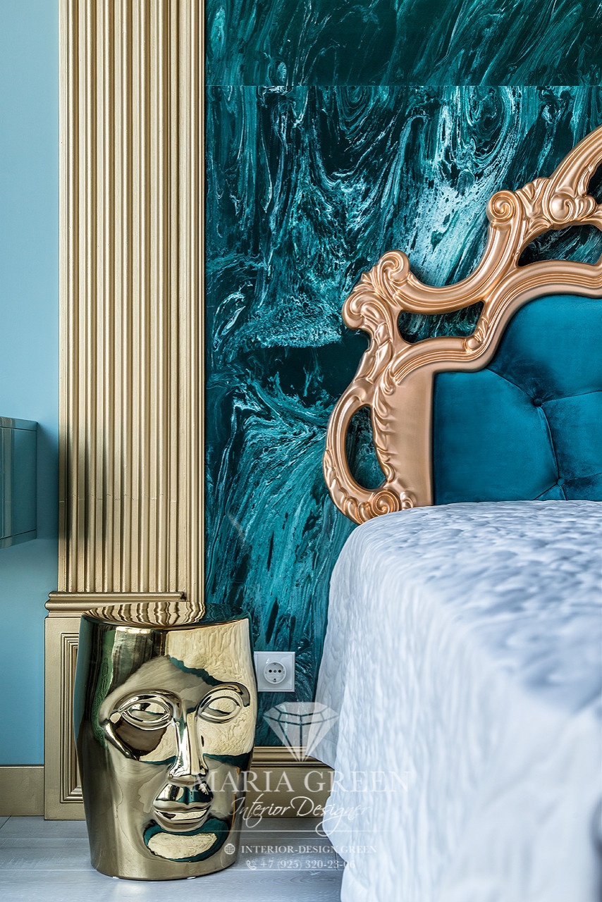 Art Deco and classic style in the interior of the apartment