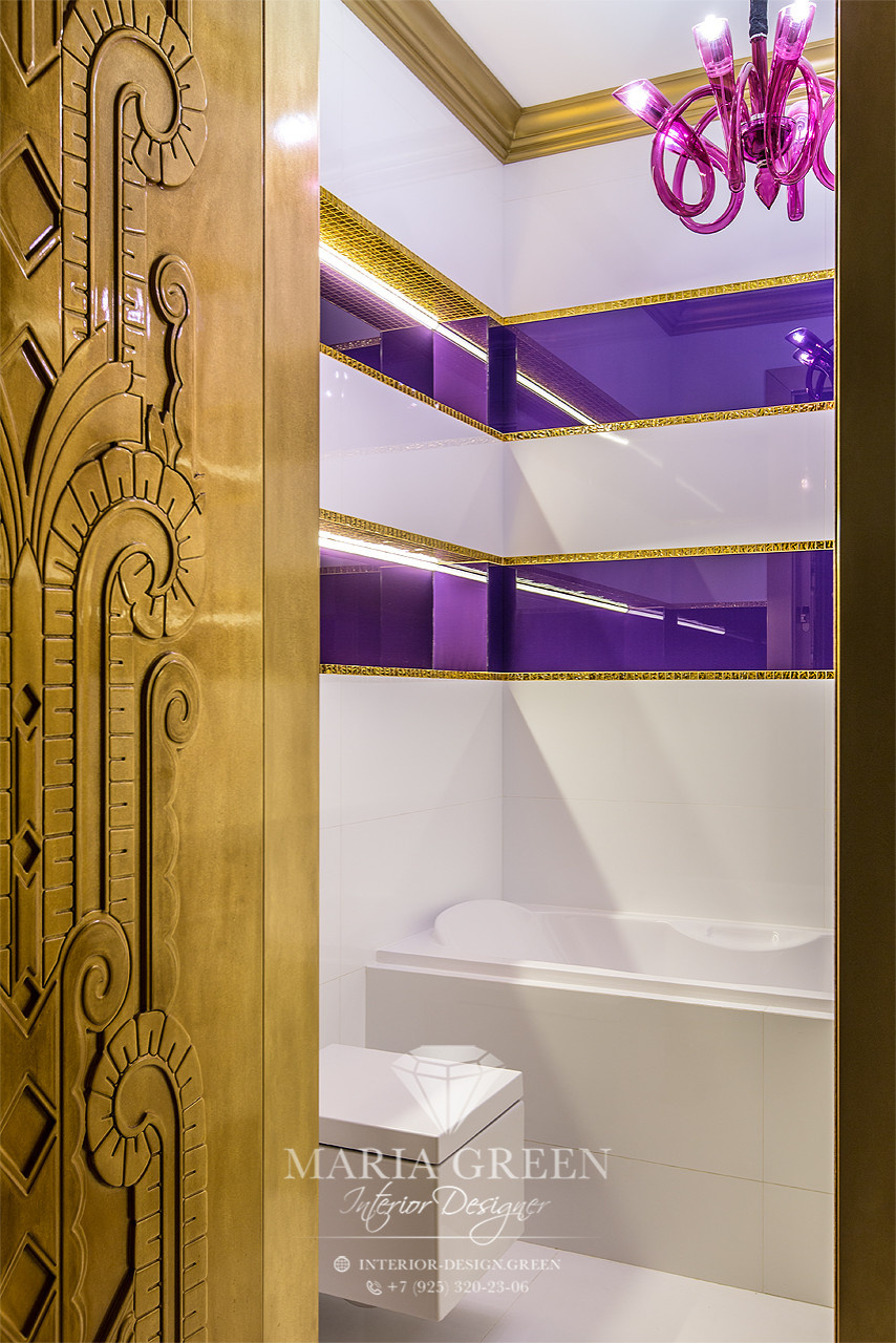 Art Deco and classic style in the interior of the apartment