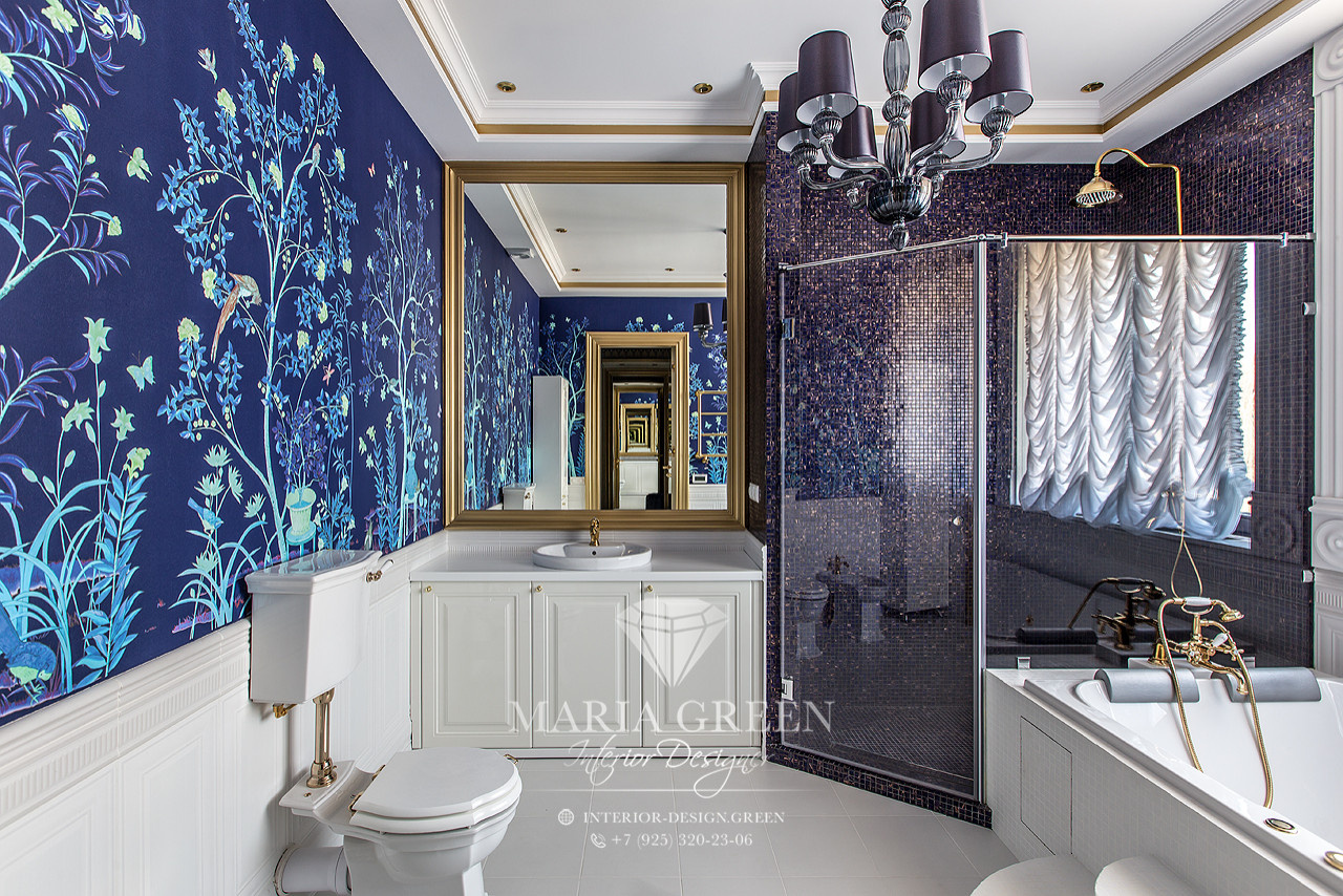 Art Deco and classic style in the interior of the apartment
