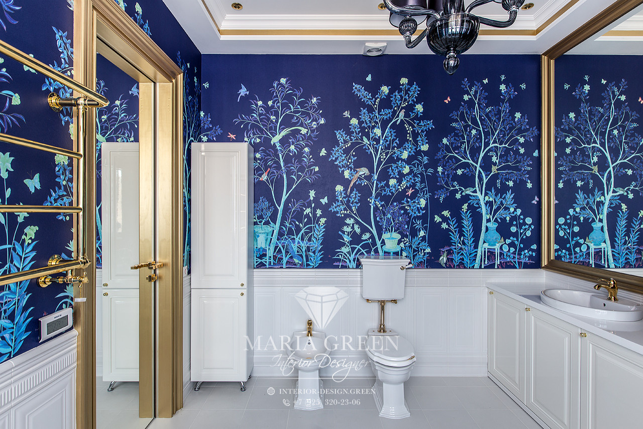 Art Deco and classic style in the interior of the apartment
