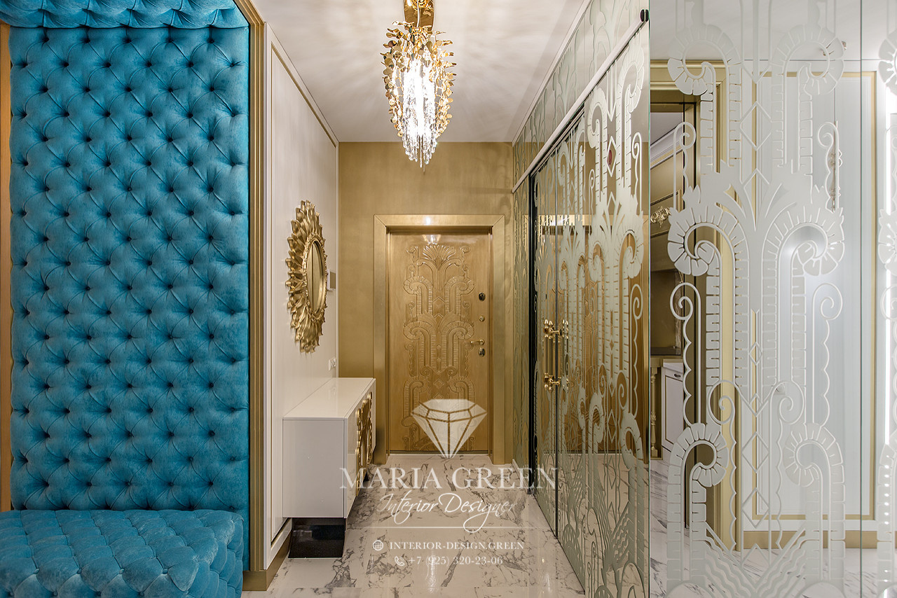 Art Deco and classic style in the interior of the apartment