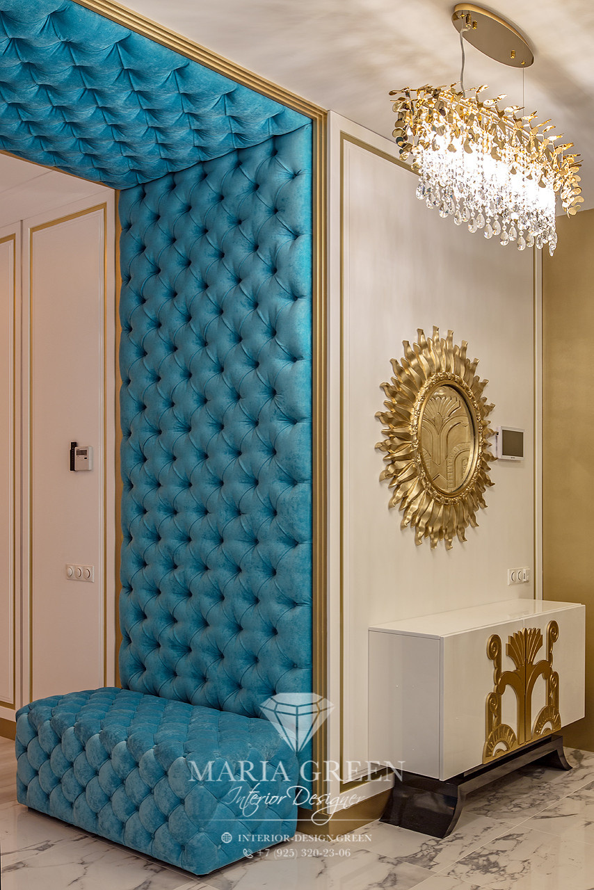 Art Deco and classic style in the interior of the apartment