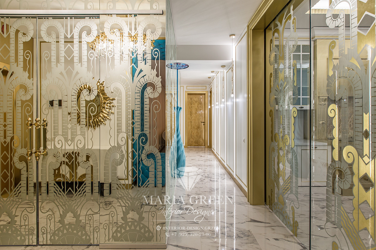 Art Deco and classic style in the interior of the apartment