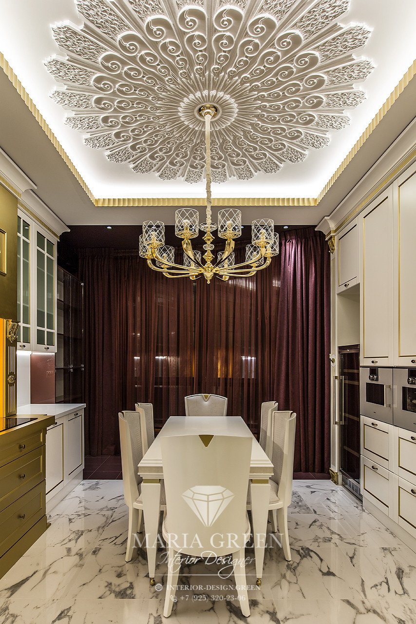 Art Deco and classic style in the interior of the apartment