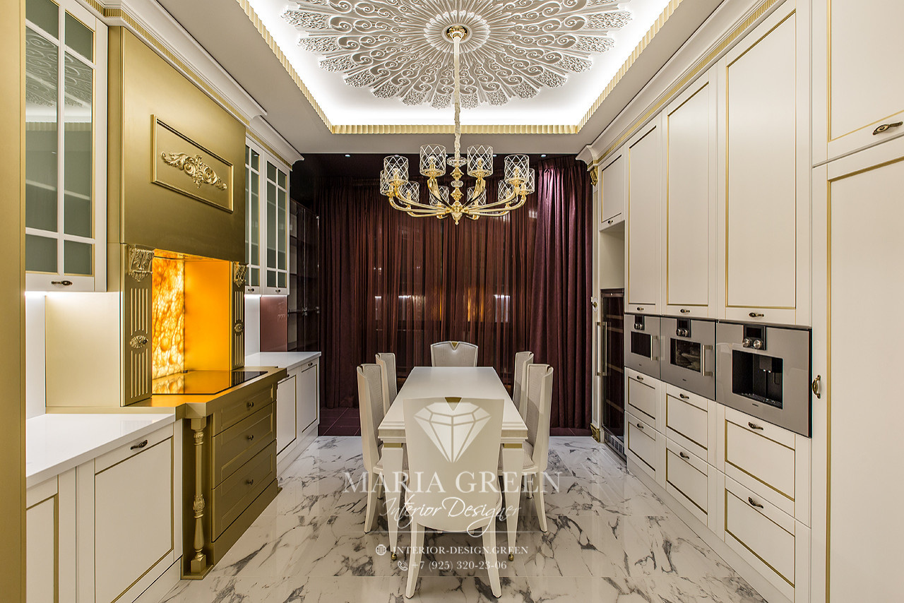 Art Deco and classic style in the interior of the apartment
